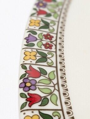 Royal Doulton ~ Fireglow 13" Oval Serving Platter Vintage Fine China TC1080